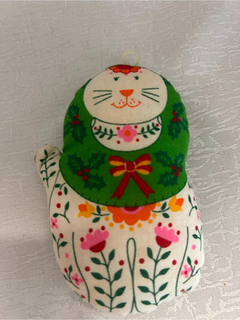 Retro 70s 80s Cut Sew Fabric Pillow Ornaments Folk Art Calico Country Lot of 5